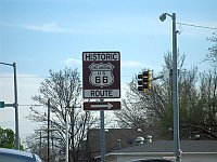 USA - Commerce OK - Oklahoma Route 66 Sign Sign (16 Apr 2009)